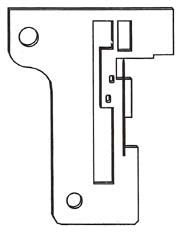 Singer overlock rolled hem plate