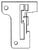 Singer overlock rolled hem plate