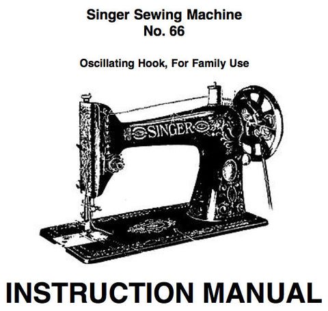 Singer 66k Instruction Book